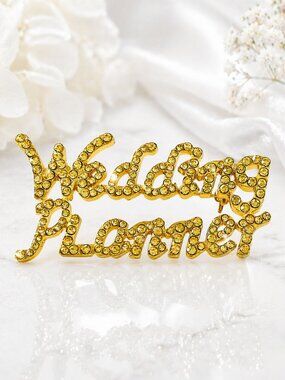 Bridal Party Brooch Pins (Wedding Planner (Gold))